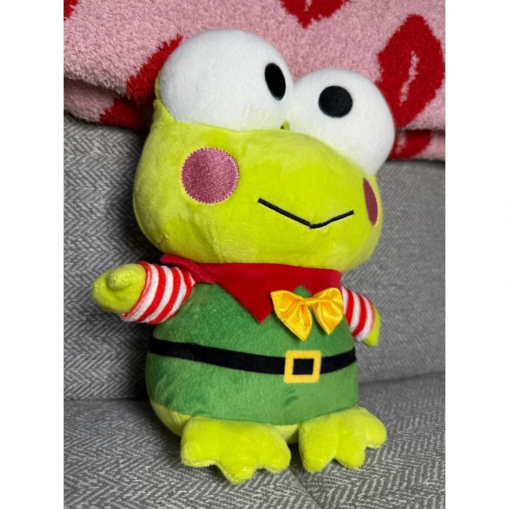 Sanrio Keroppi Holiday Elf Plush Green Frog Christmas 2023 Collectible Toy‎